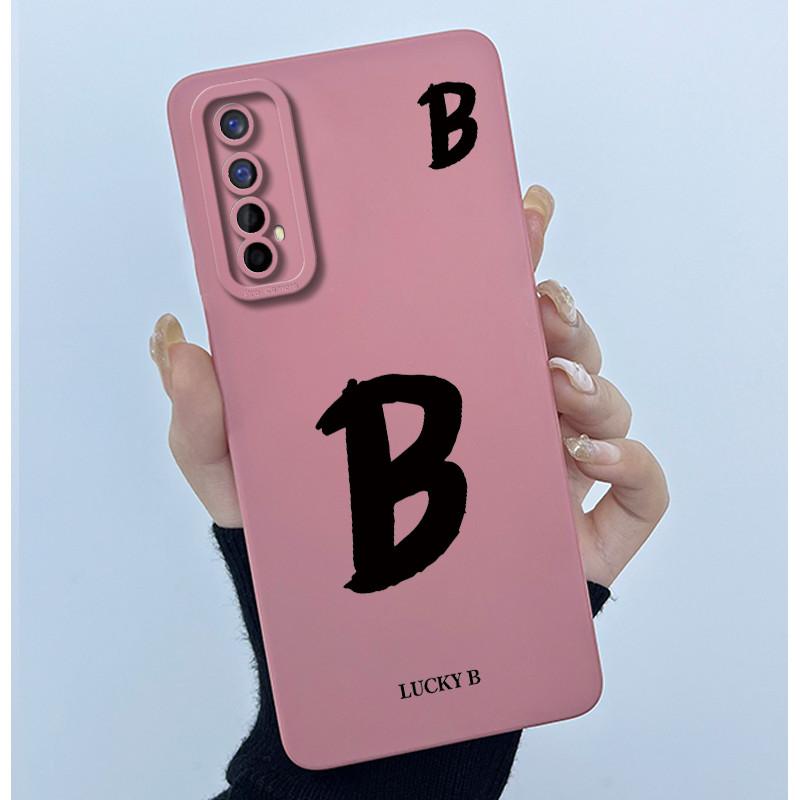 Для Realme 7 RMX2155 7 Pro RMX2170 Чехол Счастливой Начальной Буквой Мягкий Силиконовый Матовый Чехол для Телефона для Realme7 RMX2151 корпус