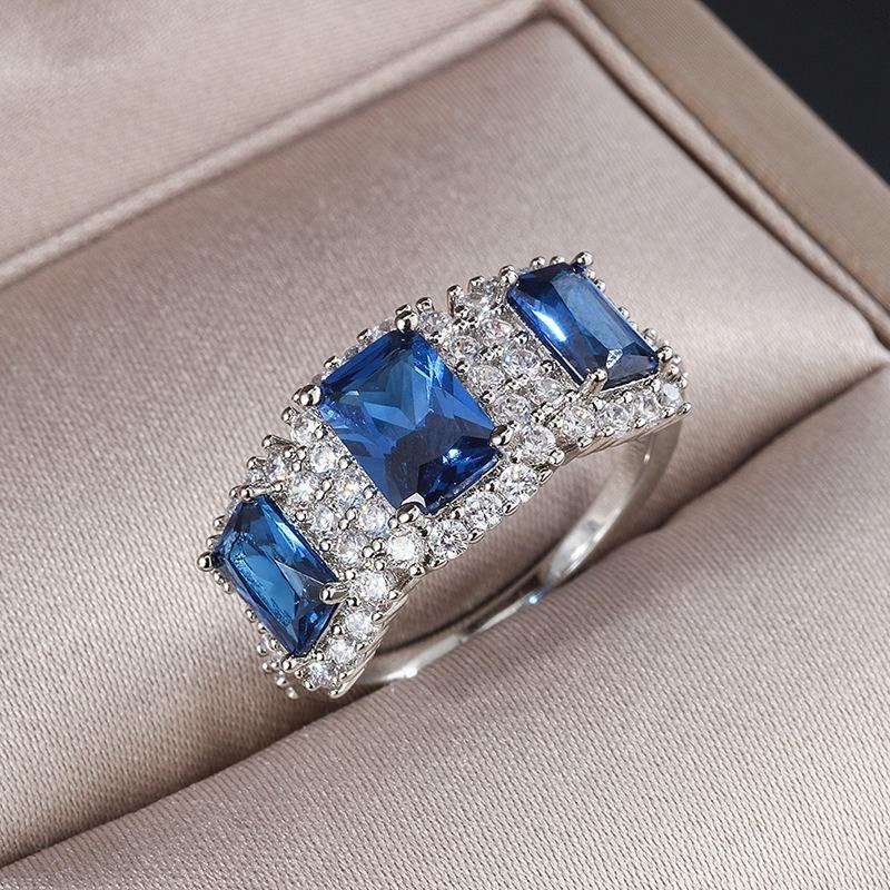 Sace Gems Классическое кольцо из медного сплава с цирконом, женские ювелирные изделия, свадебный подарок для вечеринки