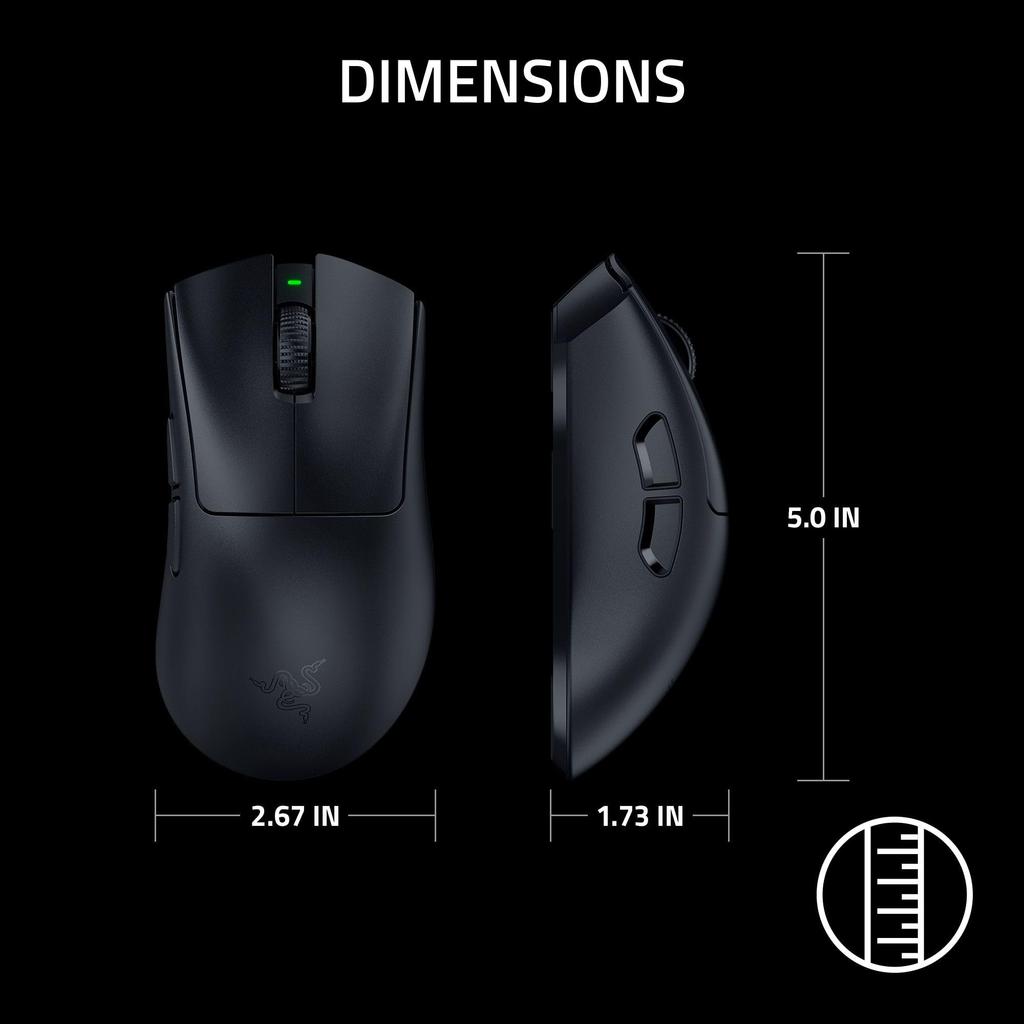 Razer DeathAdder V4 Pro Wireless Gaming at includes 2nd generation Focus Pro 45K optical 2nd generation HyperSpeed Wireless optical scroll wheel for