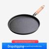 Wooden Handle Non-Stick Cast Iron Pancake Pan