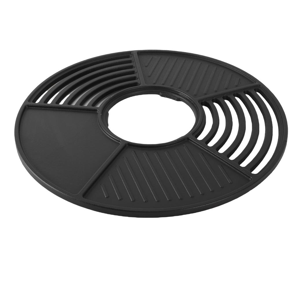 Чугунная решетка-гриль, 42 см, круглая, с антипригарным покрытием, для вечеринок на открытом воздухе