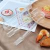 5 шт. Прозрачные акриловые щипцы для подачи еды для кубиков льда, выпечки, бубликов, салатов, фруктов, овощей, для бара, буфета, кейтеринга, пикников