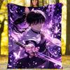 1pc Tsuyuri Kanawo1 Theme Blanket - Digital Print, Polyester, Cozy for All Seasons, Perfect for Outdoor, and Travel