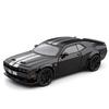 1/24 Dodge Challenger Hellcat Redeye Alloy Muscle Car Model Sound and Light Pull Back Children's Toy Collectibles Birthday Gift