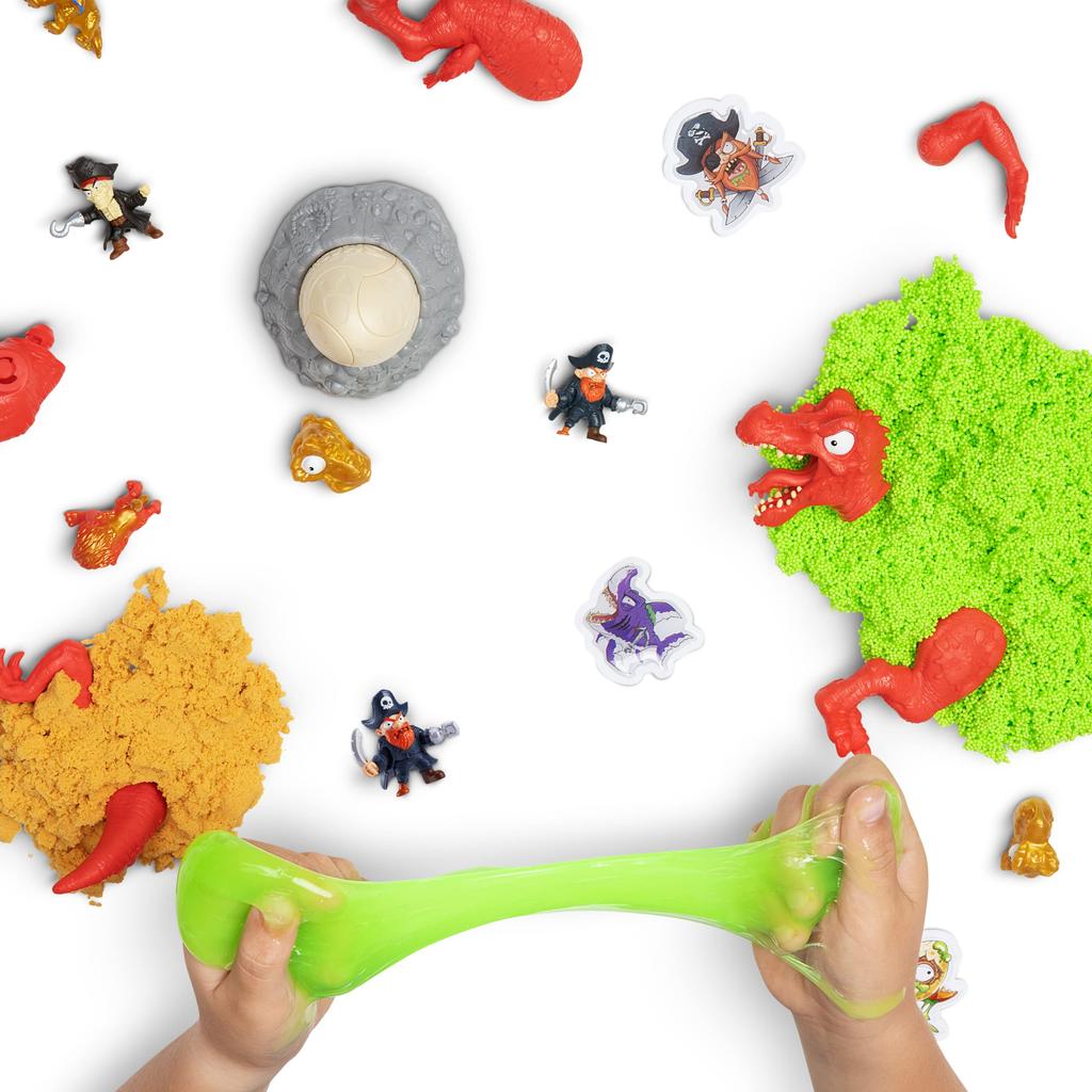 Smashers ZURU Дино Исландия Динозавр Спинозавр Слайм Песок Сюрприз Игрушка Фигурка Подарок для Мальчиков и Девочек