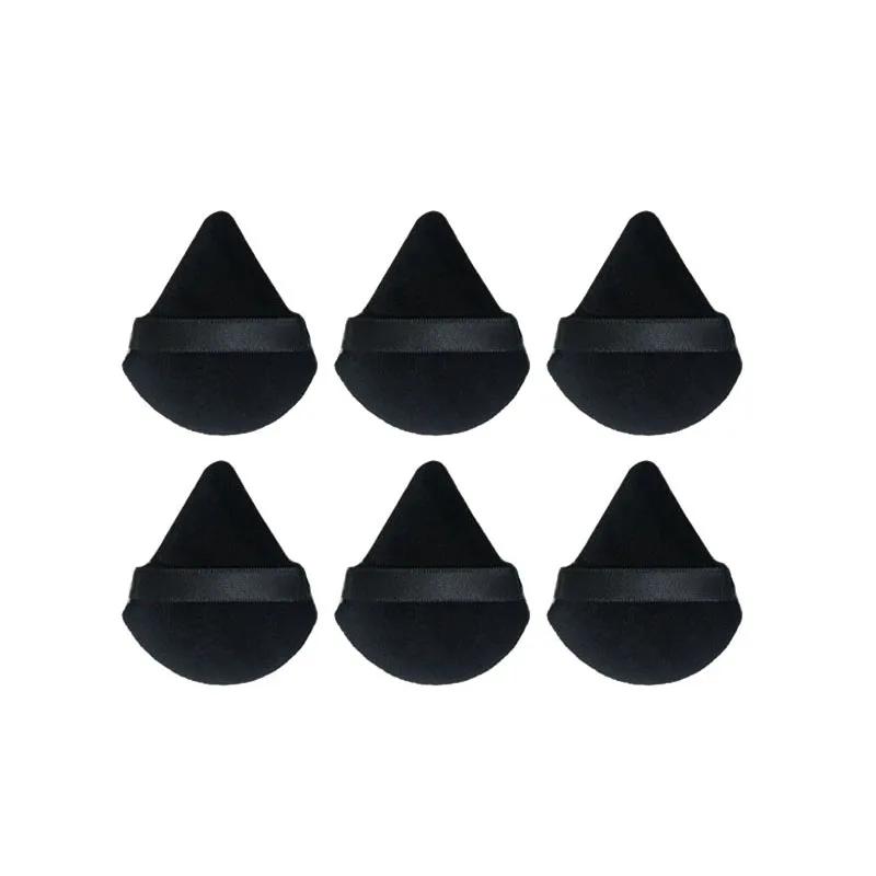 2/4/6/10Pcs Mini Triangle Powder Puff Face Makeup Sponge Cosmetics Soft Cotton Face Washable Velvet Makeup Puff Tools