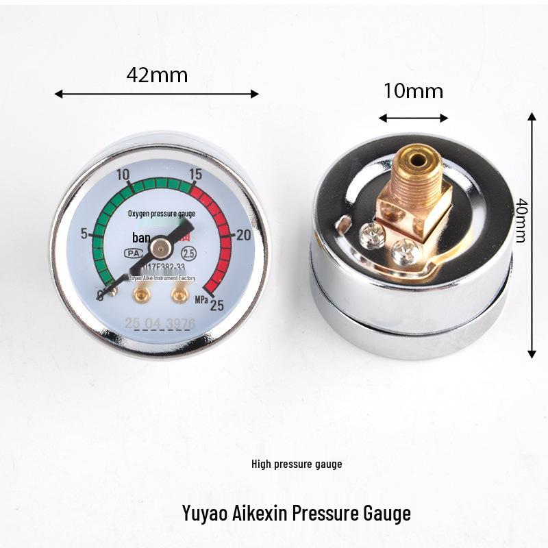 Household Oxygen Cylinder with Single Pressure Gauge Valve