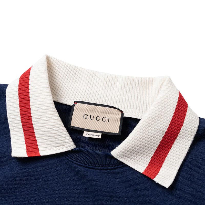 Gucci Свитшот мужской SS23 Морской синий 715904-XJET4-4684