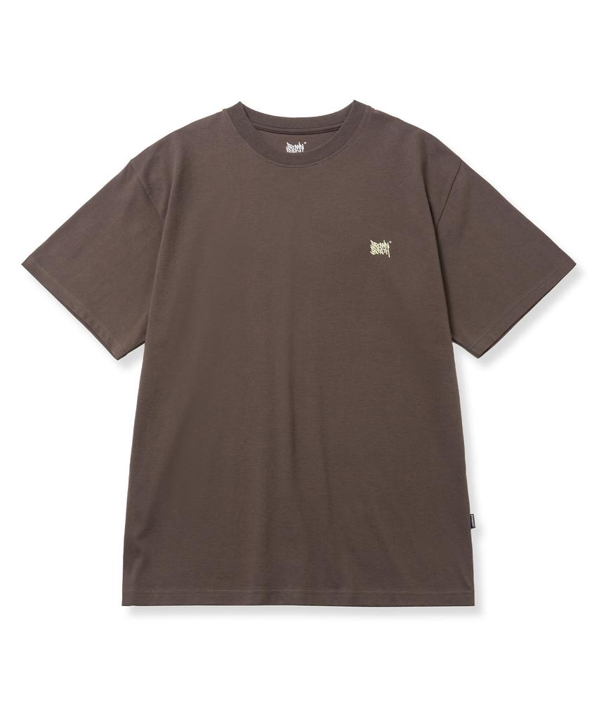 Brown Bless Tag Tee - Dark Brown