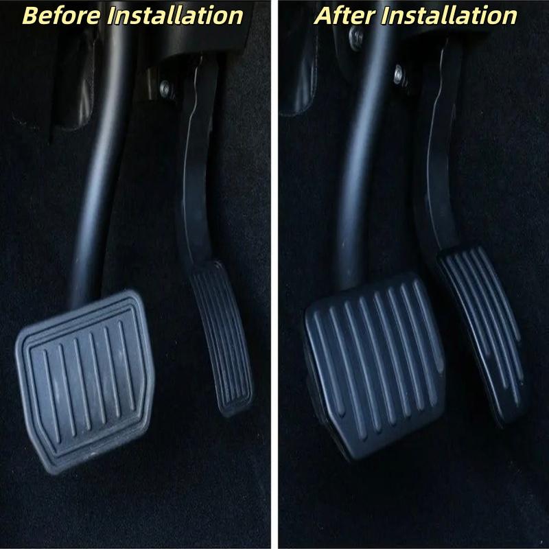 For Tesla Model Y Juniper 2025 Upgrade Foot Pedal Pads Non-slip Accelerator Brake Rest Performance Aluminum Mats Accessories