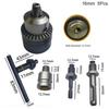 5Pcs/Set 6.5/10/13/16mm Replacement Keyless Drill Chuck Quick Change Adapter