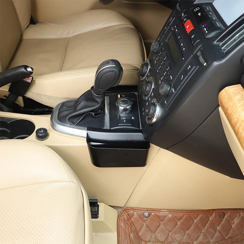 Для Land Rover Freelander 2 2007-12 ABS Черный Центральная консоль автомобиля Обе стороны Многофункциональный ящик для хранения Аксессуары для интерьера автомобиля
