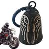 Модный колокольчик Wing Ride Винтажный черный Подвеска для украшения мотоцикла Мужской мотоциклетный колокольчик Колокольчик для езды Брелок-подвеска