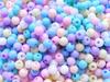 500 Pieces Acrylic Beads Round Pastel Color Mixed Assortment 6mm Light Color Craft Handicraft Supplies Jewelry Accessories Parts Huey Handicraft