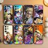 Чехол для телефона K-Anime Jojo's Bizarre Adventure для Samsung S26, S25, S24, S23, S22, S21, S20, Ultra, Plus, FE Черный Мягкий Чехол
