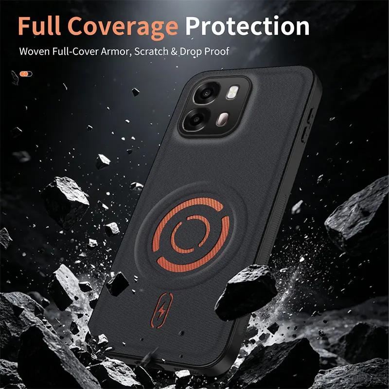Для OPPO Reno 16 Pro 16F Чехол Простой Магнитный Клейкий Текстурированная Кожаная Защита от Падений, Дружелюбная к Коже Обложка Для OPPO A6 X Funda