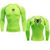 Printed Men's Athletic Compression Shirts Athletic Quick Dry Breathable Rash Guard Athletic Tight Workout Tops Summer Men