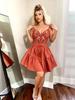 Женский укороченный топ-камзол с цветочной вышивкой и юбка А-силуэта в евро-американском стиле, набор 2025