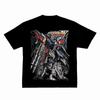 2026 Последняя совместная футболка Mobile Suit Gundam Мужская и Женская Летняя с Коротким Рукавом Модный Круглый Вырез Короткая Хип-Хоп Стиль