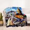 "Tom & Jerry: Classic Cartoon Characters Art Print Poster"Blanket Flannel Throw Blanket for Sofa, Bed, Travel, Camping, Office