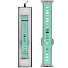 New GlacierX Silicone Retro Future Mint Moon Smartwatch Strap for Apple Watch 42/44/45/49mm Mint Gray