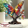 Butterfly Tree Ornament Desktop Ornament Collectibles Table Decors (2D Flat Printing)
