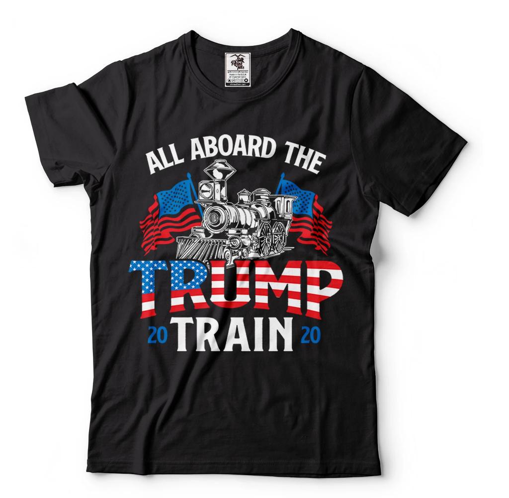 All aboard the Trump Train 2024 Tee Shirt Republican Party Election Shirt