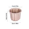 6Pcs Canele Mold Cake Pan Non Stick Small Canele Molds Muffin Bakeware Cupcake Pan Carbon Steel Pastry Mould Mini Cupcake Holder