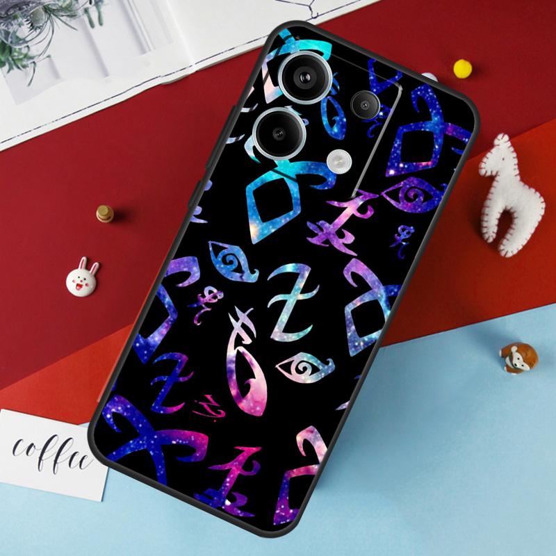 Чехол Shadowhunters с ангельской руной для Xiaomi Redmi Note 12 11 10 9 8 13 Pro Plus 12S 11S 10S 9S 10A 9C 10C 12C 13C