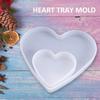 2 шт./компл. поднос для подставки в форме сердца, силиконовая форма, блюдо в форме любви, полимерная тарелка, ремесло «сделай сам»