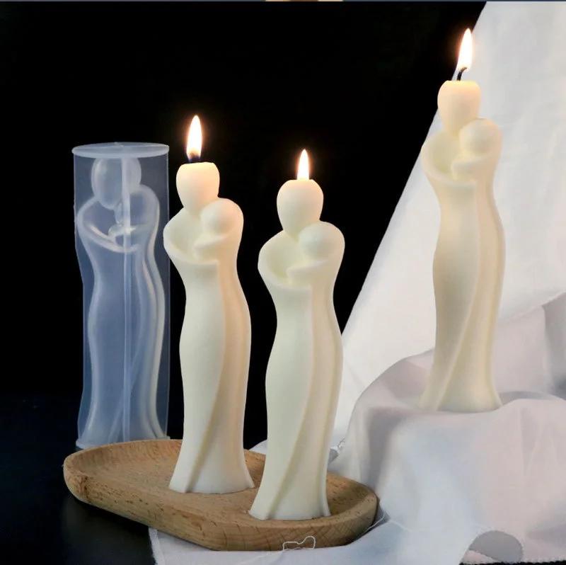 Большая 3D силиконовая форма для матери и ребенка, форма для свечей, резьба по искусству, пластырь для ароматерапии, форма для украшения дома, подарок на день матери