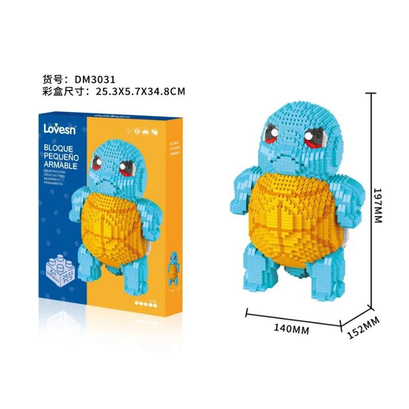 Микро-строительный блок, стежка, аниме, собранная модель, мини-кирпичные фигурки, игрушки для детей