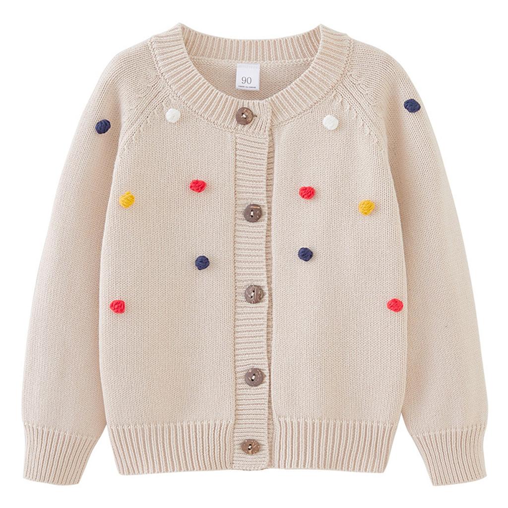 Children's Fashion Casual Cardigan Knitted Long Sleeve Top