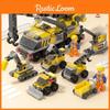 Engineering Vehicle Urban Building Block Puzzle Toy For Childrens Birthday Gifts