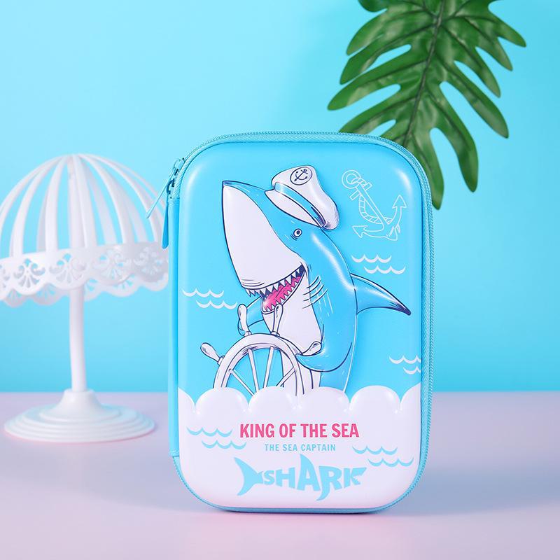 Квадратный пенал из ЭВА с рисунком - большая вместимость для студентов и взрослых