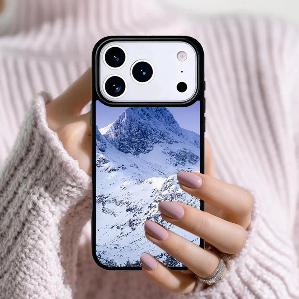 Snowy Winter Mountain Phone Case For Apple iPhone 17 Air 16E 15 14 Plus 13 12 11 Pro Max Mini Funda Cover