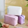 Corduroy Makeup Bag Travel Toiletry Organizer Clutch Portable Solid Color Cosmetic Bag for Home Daily Use Travel Vacation