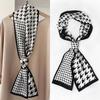 1 Pcs Horse Pattern Print Scarf Headband Neckerchief Foulard Female Hair Scarfs Neck Tie Skinny Scarves Soft Satin