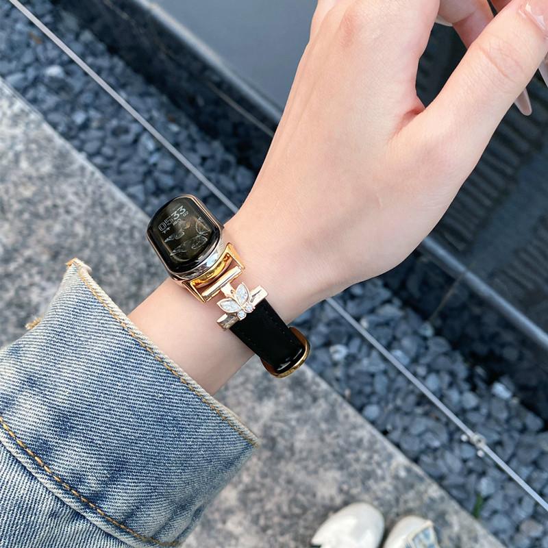 Роскошный кожаный ремешок для браслета Xiaomi Mi Band 9, сменный многоцветный ремешок для браслета Xiaomi mi band 8, браслет Correa