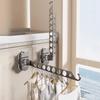 8 Holes Suction Cup Clothes Drying Rack Space Aluminum Multi-clip Hangers Bathroom