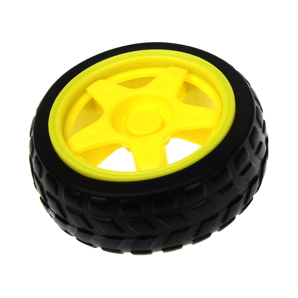 1/2/4P TT Motor Smart Car Robot Wheel Applicable to Arduino Diy Kit Wheel Smart Car Chassis Motor Robot Remote Control Car Wheel