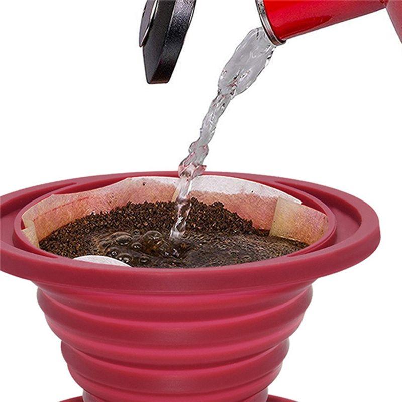 Good-Coffee Фильтр Складной Многоразовый Кофейный Фильтр-Конус Для Заваривания Кофе Вручную Идеально Подходит Для Походов Кемпинга Домашних Офисов