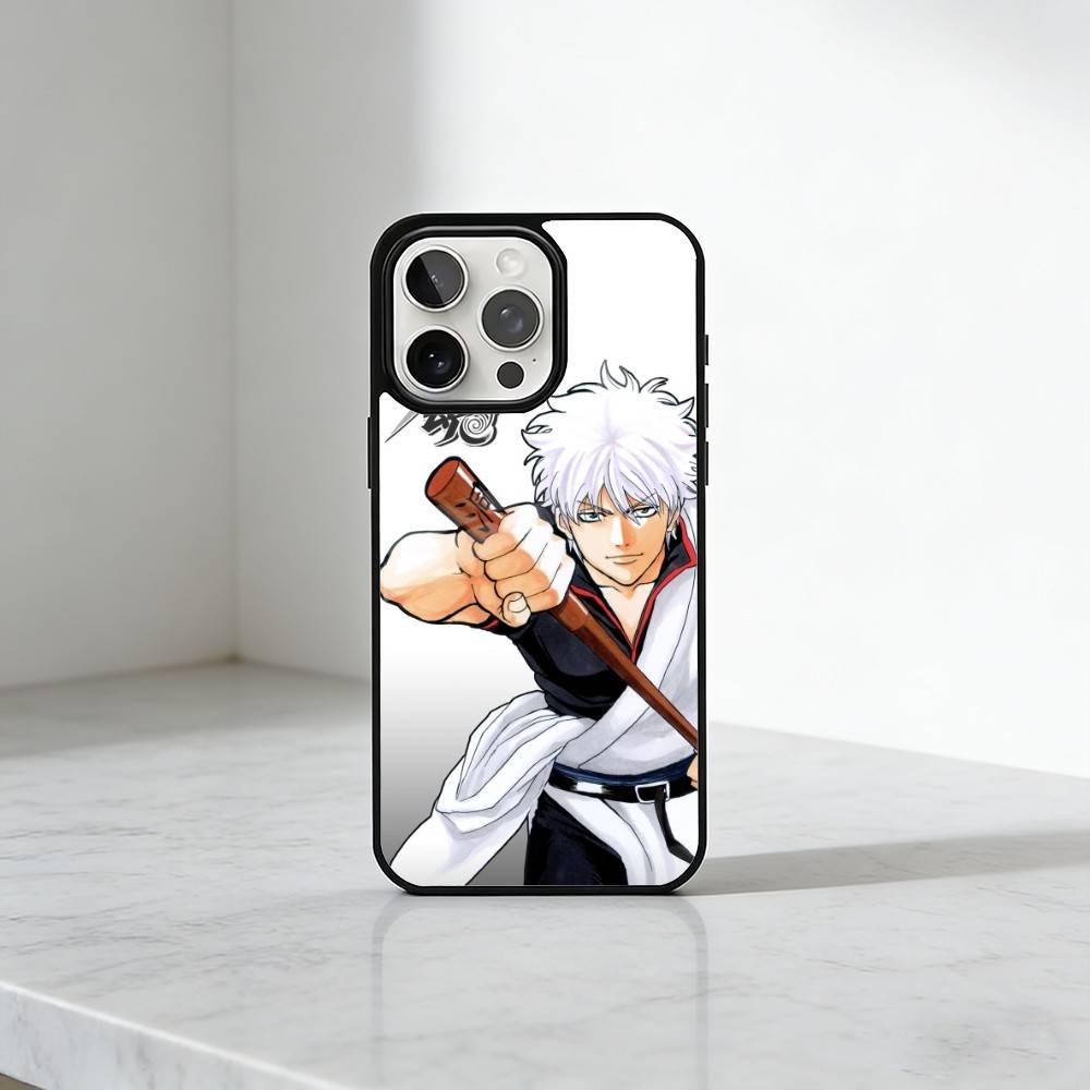 Гинтама-Саката Гинтоки Чехол для телефона для iPhone17,16,15,14,13 Plus,Pro Max Магнитный Для Magsafe Беспроводная зарядка