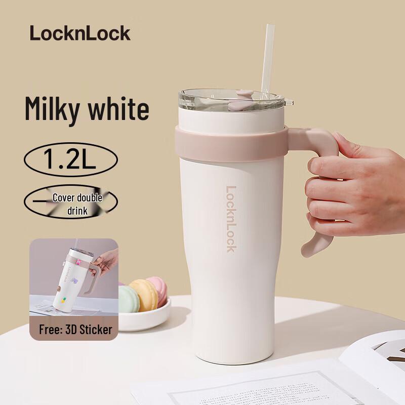 LocknLock Stainless Steel Insulated Straw Tumbler