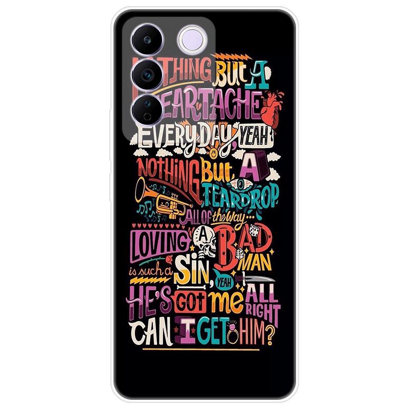 For Vivo V27e V 27e Case Soft Silicone Back Cover Cartoon Phone Case Diversification