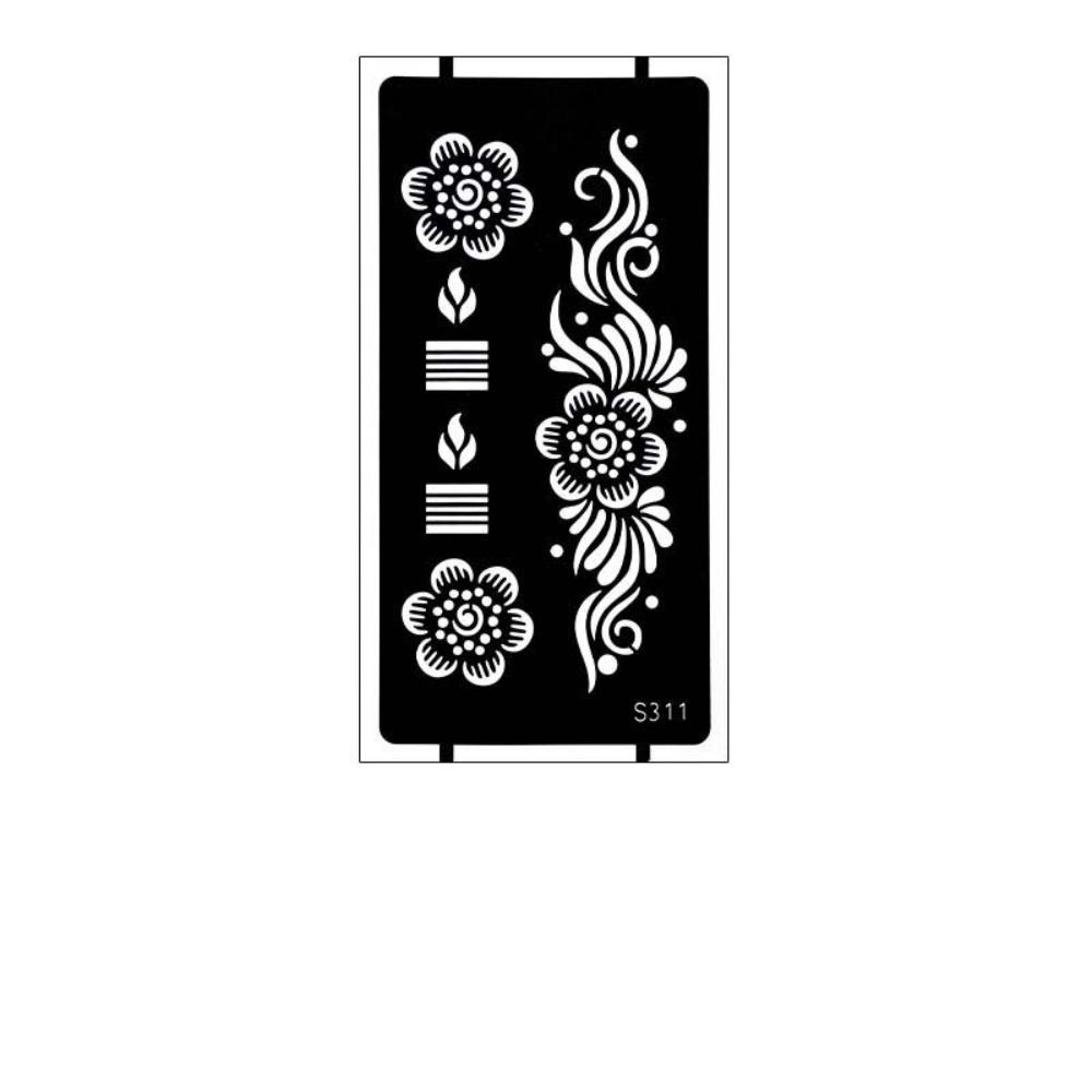 Lace Fake Tattoo Temporary Tattoo Template Legs Arm Henna Tattoo Decals Women/Lady