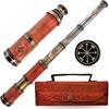 Телескоп DOLLOND London Brass Telescope с кожаным футляром 1920 года, морская подзорная труба Pirate, ручной телескоп для любителей приключений и подарков