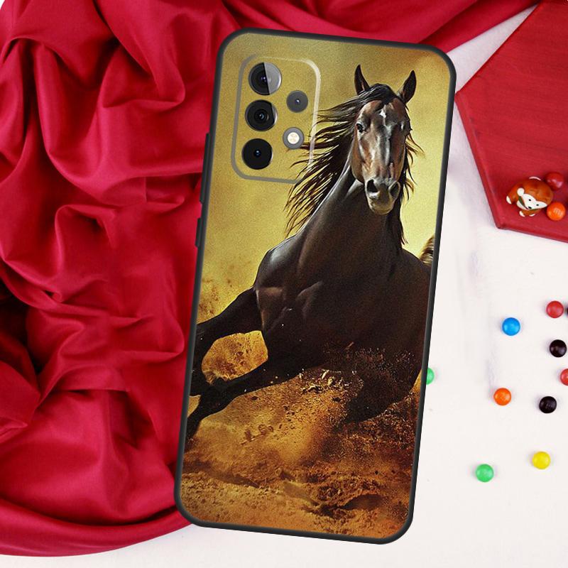 Скачущая лошадь для Samsung Galaxy A52 A32 A22 A54 A14 A16 A26 A36 A56 A55 A35 A05 A06 A15 A53 A33 A13 Чехол