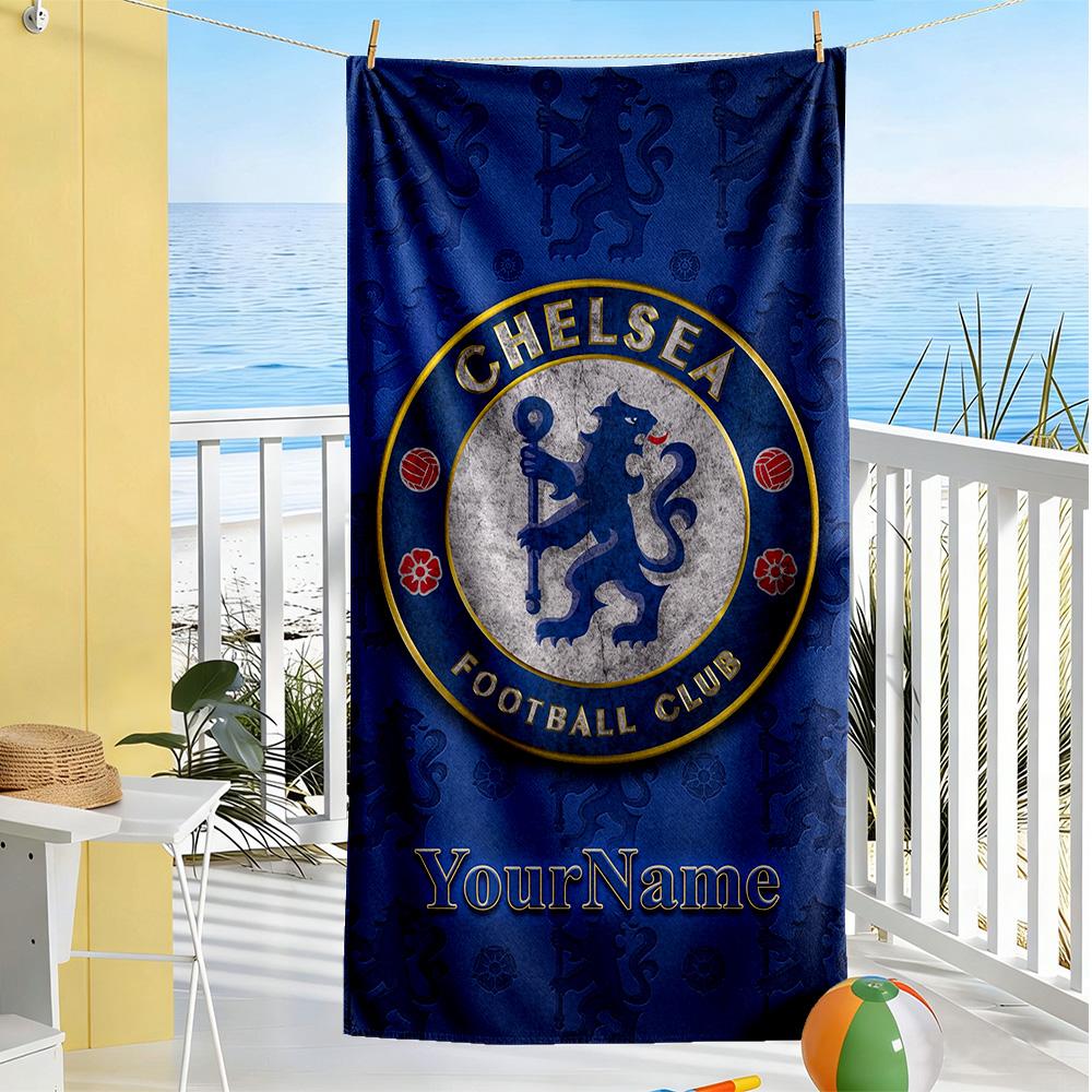 Chelsea Personalized Name Beach Towel Super Soft & Absorbent Suitable for Sports Travel Swimming Yoga Bathroom Beach And Pool