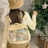 Y2k Harajuku Ita Bag DIY Student Backpack Japanese Style Transparent Itabag  Girls